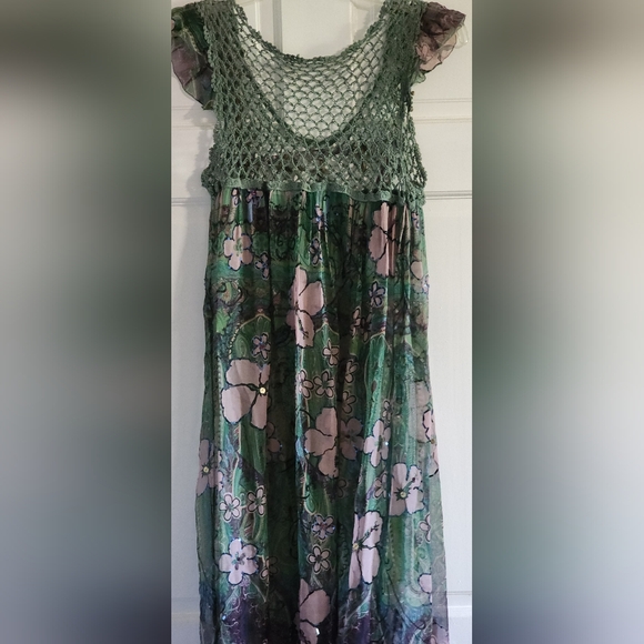 SOYA LONG DRESS. SeeThrough dress. NWOT - Picture 4 of 10